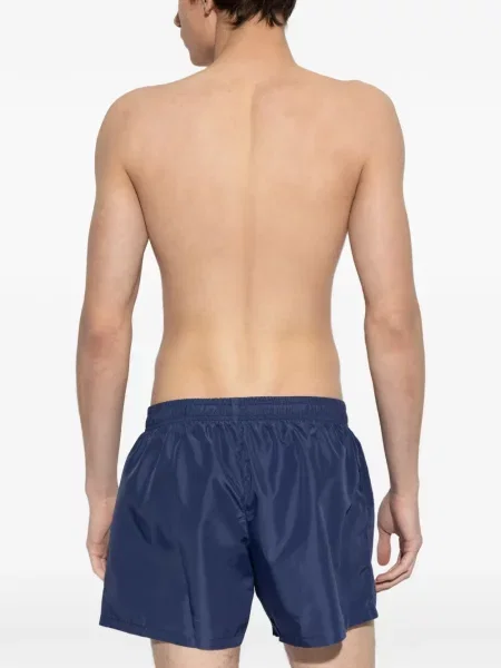 Slip de baie Moschino cu autograf albastru