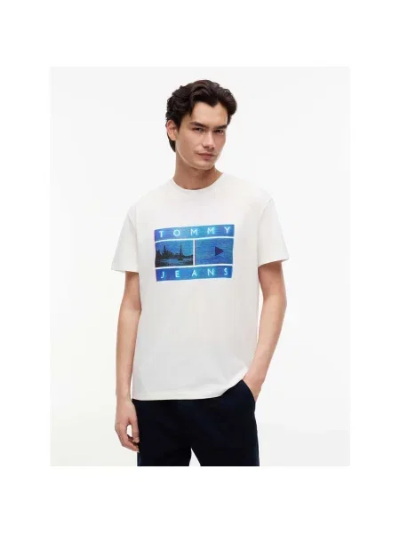 Tričko Tommy Jeans biela