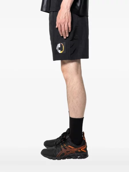 Pantaloni scurți Pleasures cu broderie negru