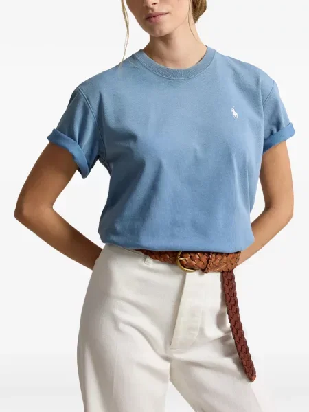 Велурени бягане с яка чорапи Polo Ralph Lauren синьо