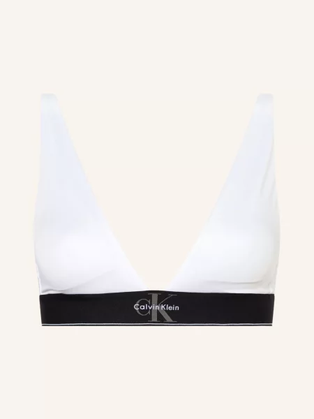 Calvin Klein Trojúhelníkový Podprsenka / černá bílá