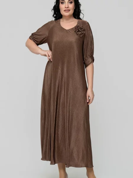 Сукня максі All Posa коричневий