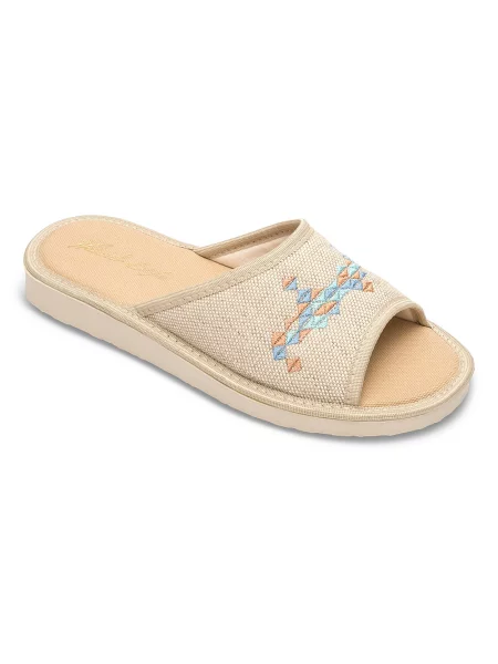 Papuci Natural Style bej