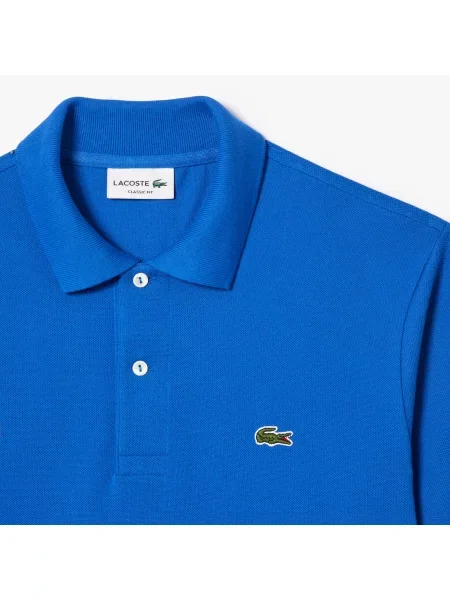 Lacoste Koszulka Polo Oryginał Petit Piqué niebieska