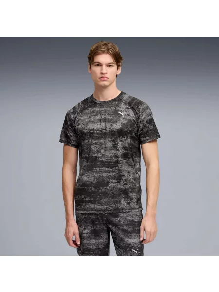 T-Shirt Puma M Run Velocity Aop Tee Dorośli czarna