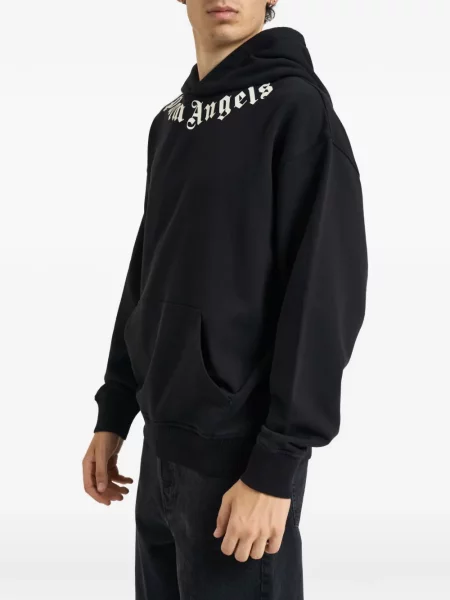 Hanorac cu glugă Palm Angels cu imagine negru