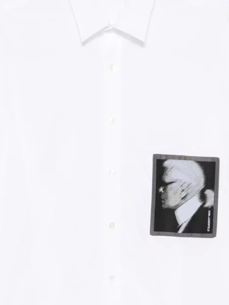 Cămașă Karl Lagerfeld cu imagine alb