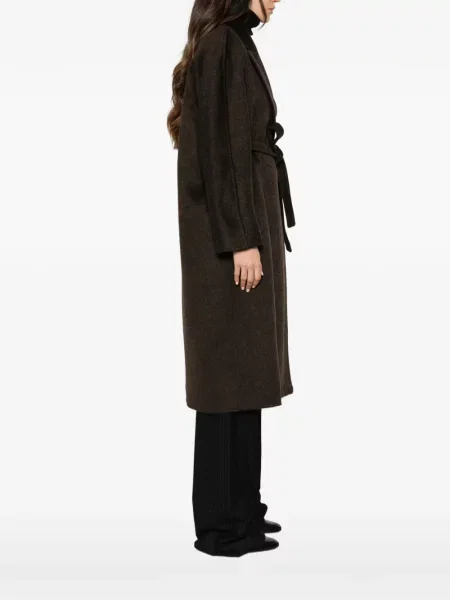 Cu centură palton Max Mara maro