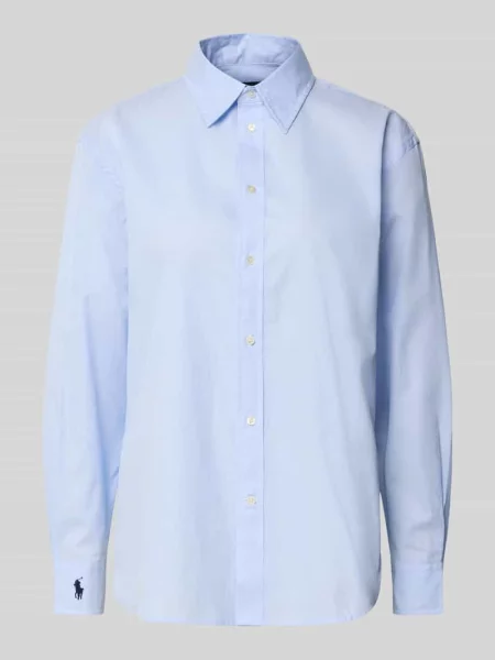 Polo Ralph Lauren koszula Long Sleeve Light Shirt relaxed z kołnierzykiem klasycznym niebieski