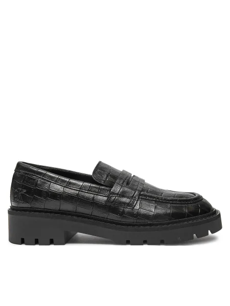 Calvin Klein Jeans De piele pantofi loafer negru
