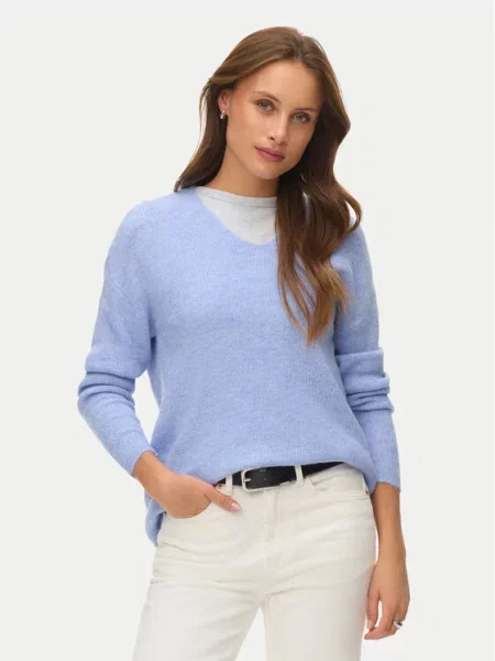 VERO MODA Pulover VMLefile melange plava