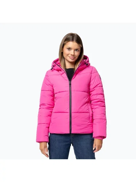 Geacă de iarnă pentru femei Pitbull Vista Quilted Hooded pink roz