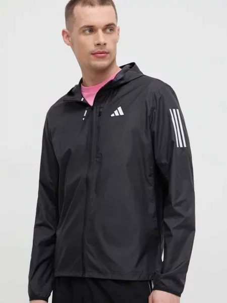 Демисезонная куртка Adidas Performance для бега черная