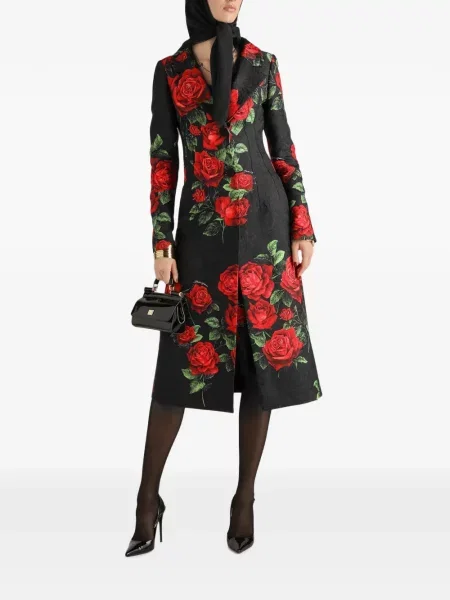Kabát Dolce & Gabbana s potiskem černý