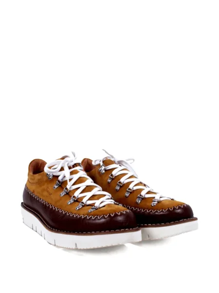 Botine Fracap cu șireturi din piele maro