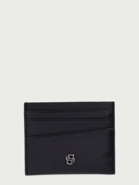 BOSS etui za kartice usnjeni B_Icon_L_S Card črna