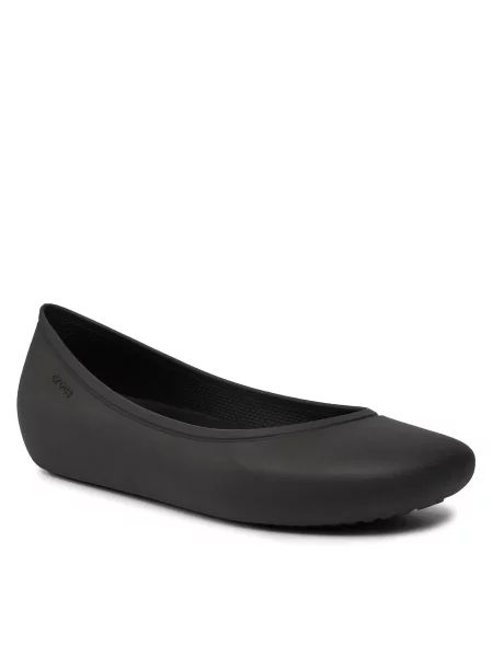 Μπαλαρίνες Crocs Brooklyn Flat Black μαύρο