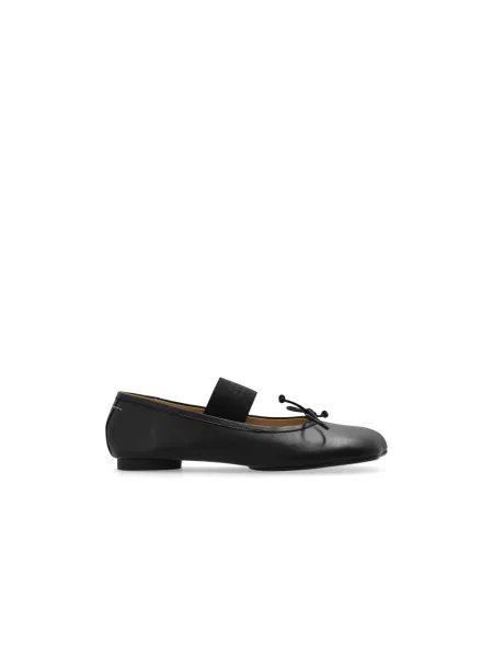 Maison Margiela baleriny skórzane czarny