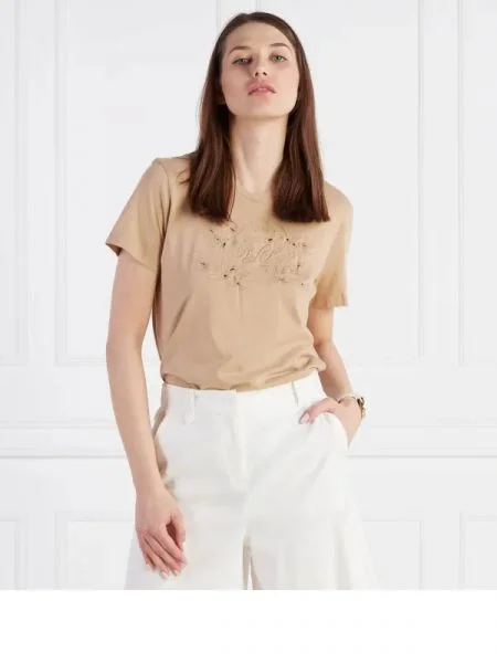 LAUREN RALPH LAUREN Póló KATLIN barna