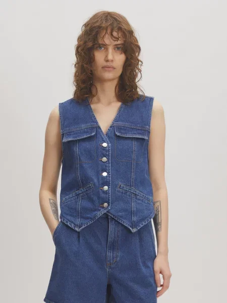 EDITED Vestă Bailey / denim albastru
