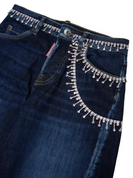 Jeansy dziecięce Dsquared2 niebieskie