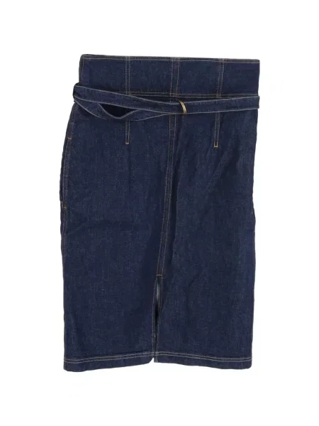 Cu centură fustă din denim Philosophy Di Lorenzo Serafini albastru