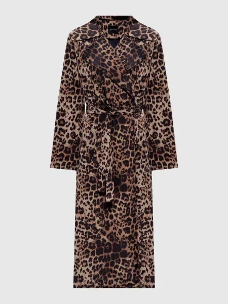 Плащ Mila в анімалістичний принт Simonetta Ravizza коричневий