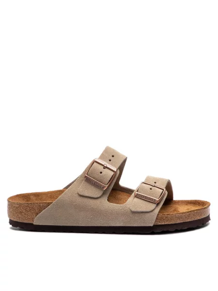 Birkenstock Klapki Arizona Bs Szary beżowe