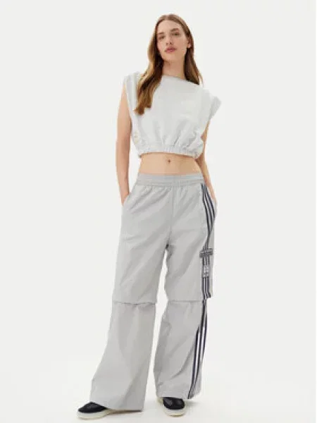 Adidas Teplákové kalhoty Adibreak šedá