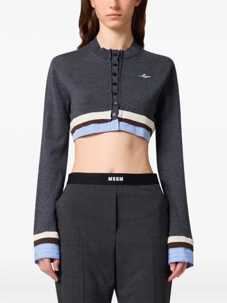 Decupat cardigan Msgm gri