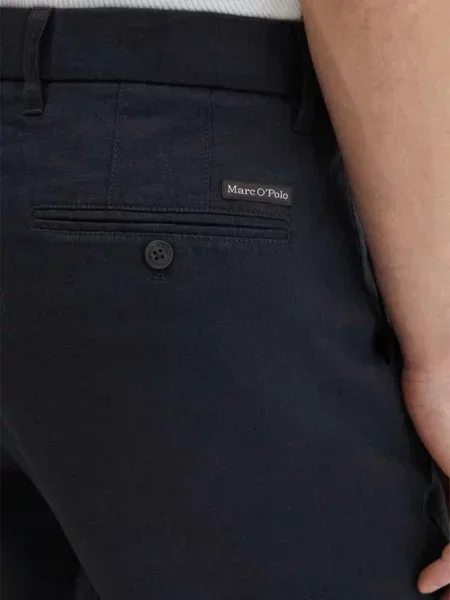 Spodnie z lnu o kroju tapered z szlufkami na model OSBY JOGGER' Marc O'polo