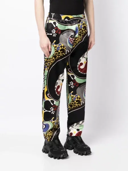 Pantaloni Moschino cu imagine cu imprimeu abstract