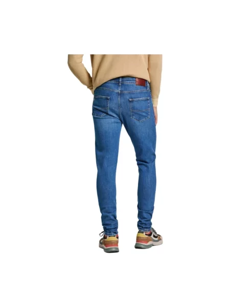Skinny jeansy skinny Pepe Jeans niebieskie