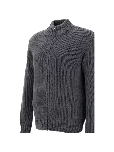 Cardigan Customer Lovers tricotate chunky gri