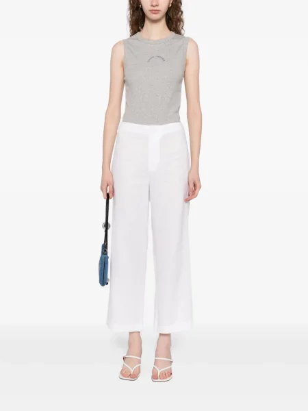 Cropp pantaloni Reformation de in alb