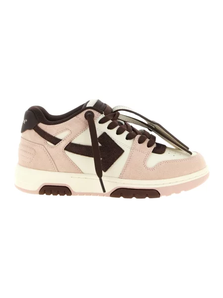 Sneakersy Off-white skórzane biznesowe białe