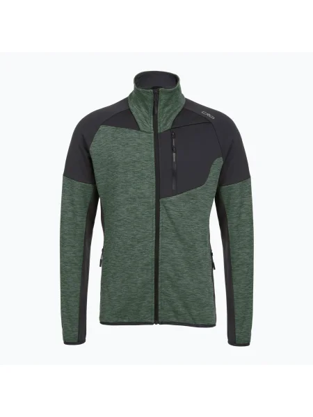 Мъжко софтшел яке CMP Melange Grid Tech musk melange/антрацит зелено