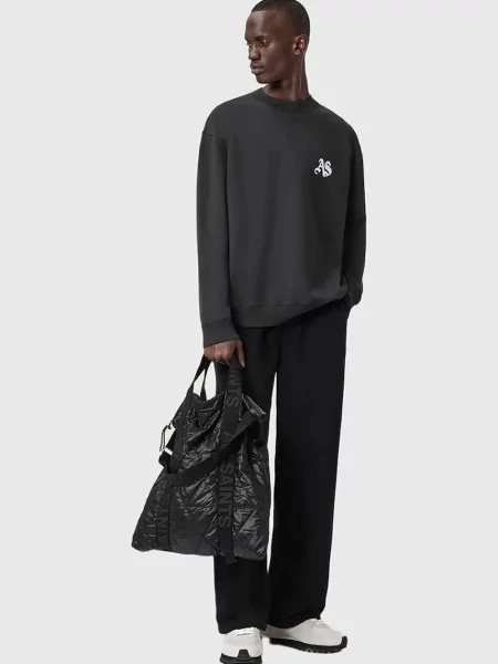 Кофта AllSaints з принтом чорний