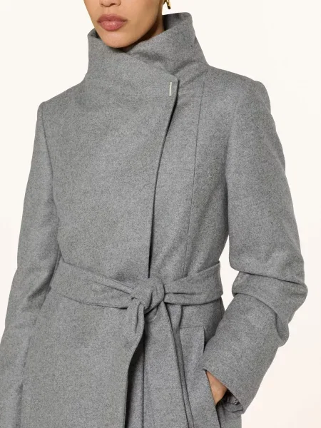 Boss Płaszcz Wełniany Calegan grau szary