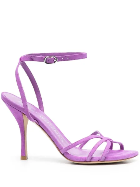 Sandale Stuart Weitzman din piele de căprioară violet