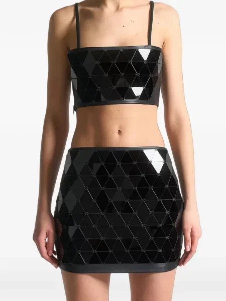 Top Manière De Voir din piele negru