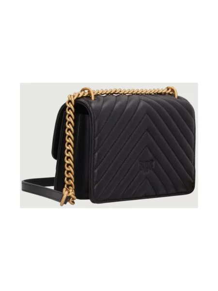 Torebka Pinko skórzana czarna