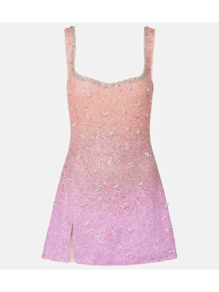 Rochie Clio Peppiatt de cristal roz