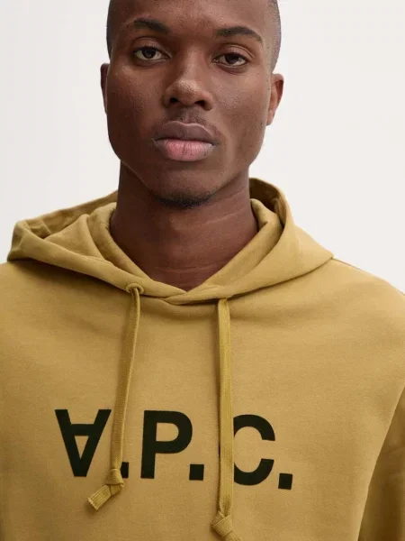 A.P.C. melegítőfelső hoodie standard grand vpc GOTS sárga