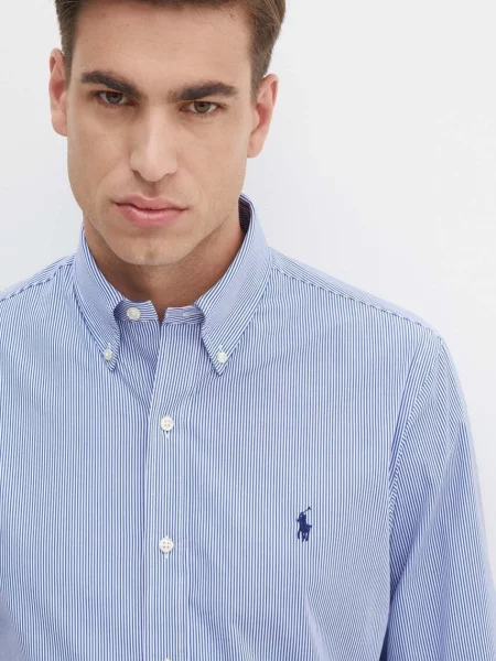 Polo Ralph Lauren ing férfi legombolt galléros regular fekete