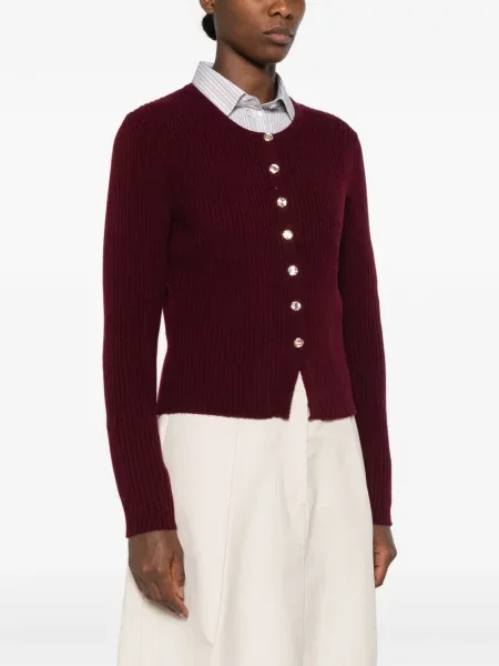 Cardigan Allude tricotate roșu