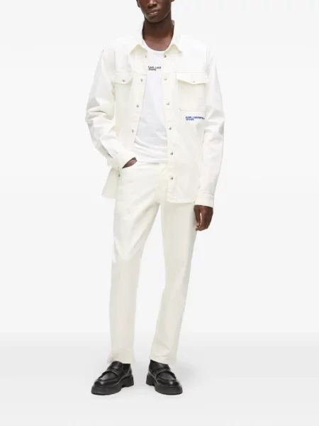 Blugi Karl Lagerfeld Jeans alb