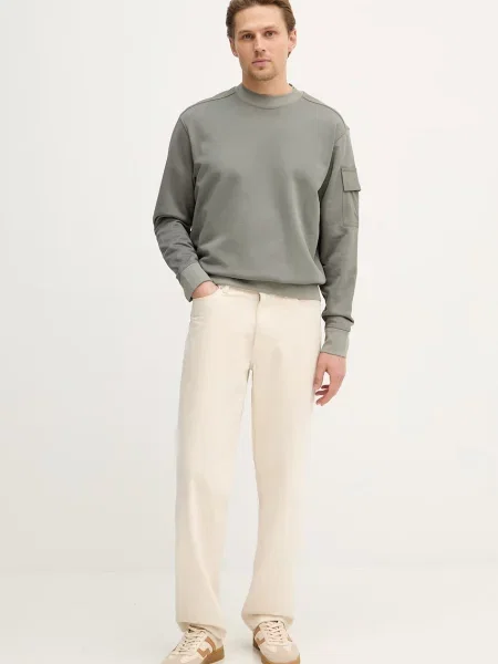 BOSS Orange bluza We_Functional zielona