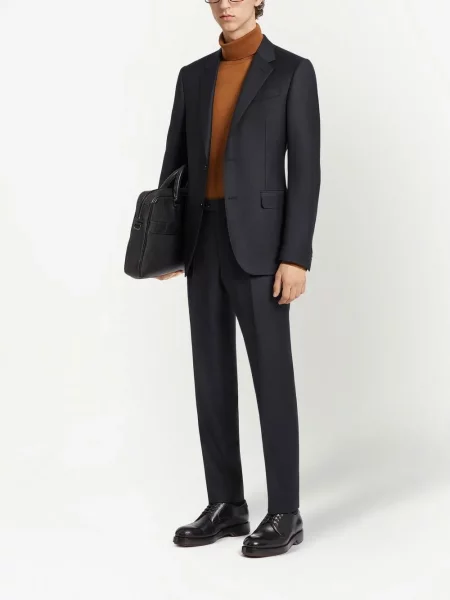 Vilnonis kostiumas kostiumas Zegna mėlyna