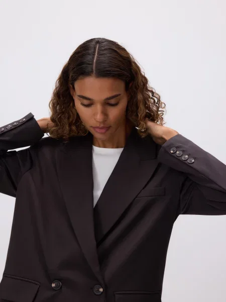 Reserved Блейзер із додаванням темно коричневий